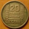 20 Francs Algeria 1949 KM# 91. Uploaded by Granotius